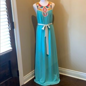 Embroidered Boutique Maxi Dress